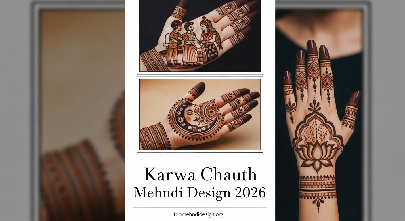 Mehndi Design for Karwa Chauth 2026