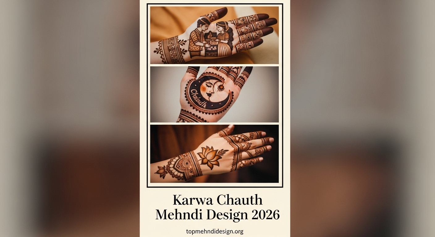 Mehndi Design for Karwa Chauth 2026