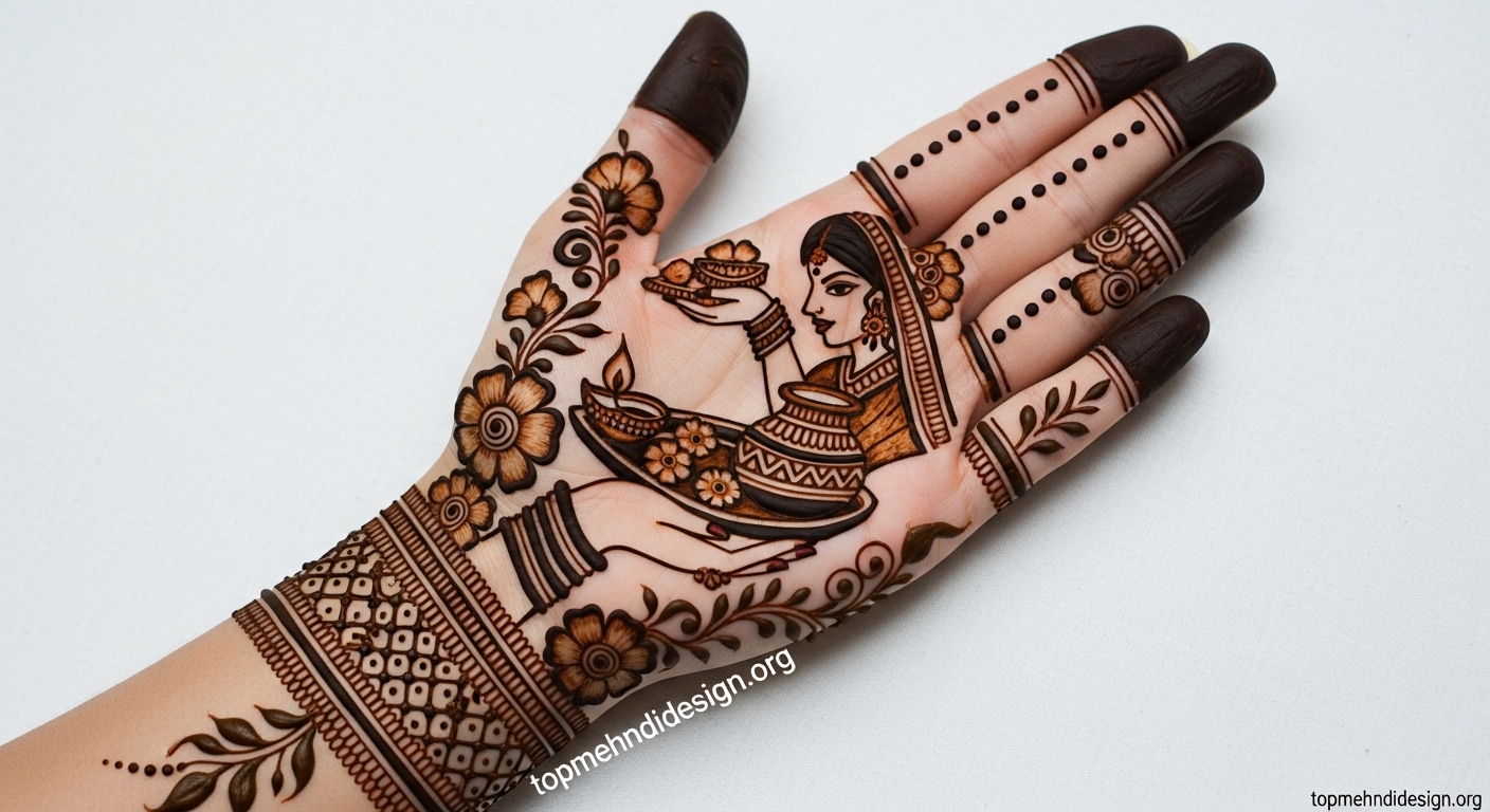Mehndi Design for Karwa Chauth 2026