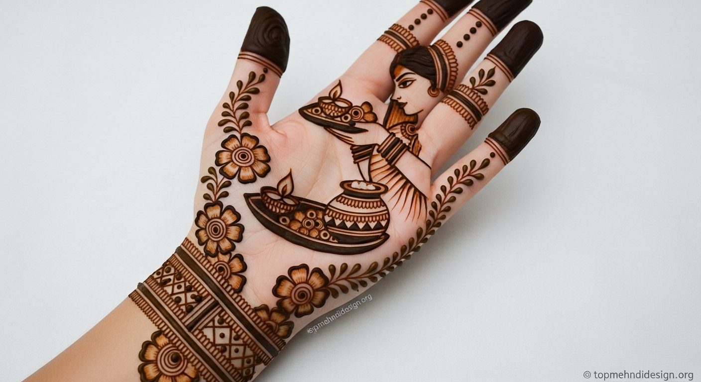 Mehndi Design for Karwa Chauth 2026