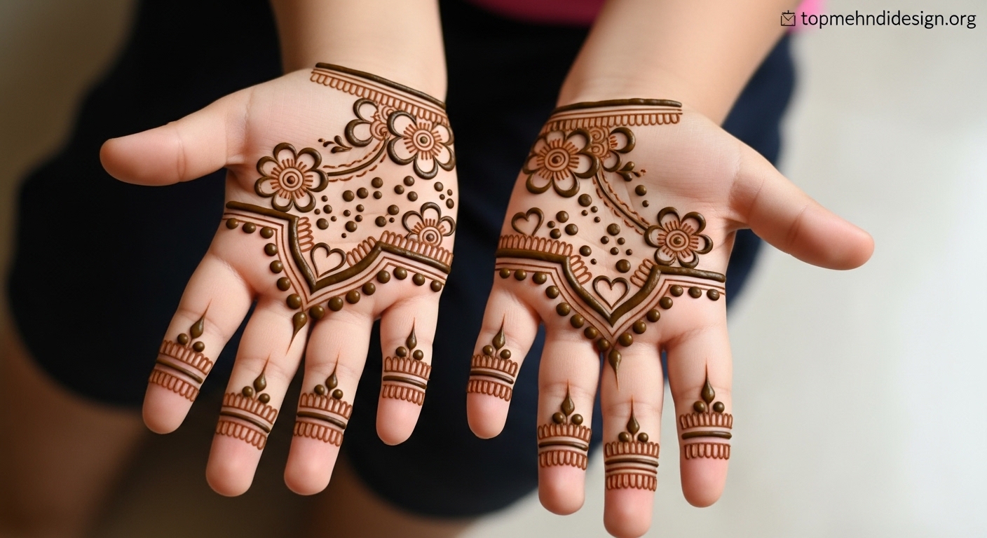 Mehndi Design for Kids Eid 2026
