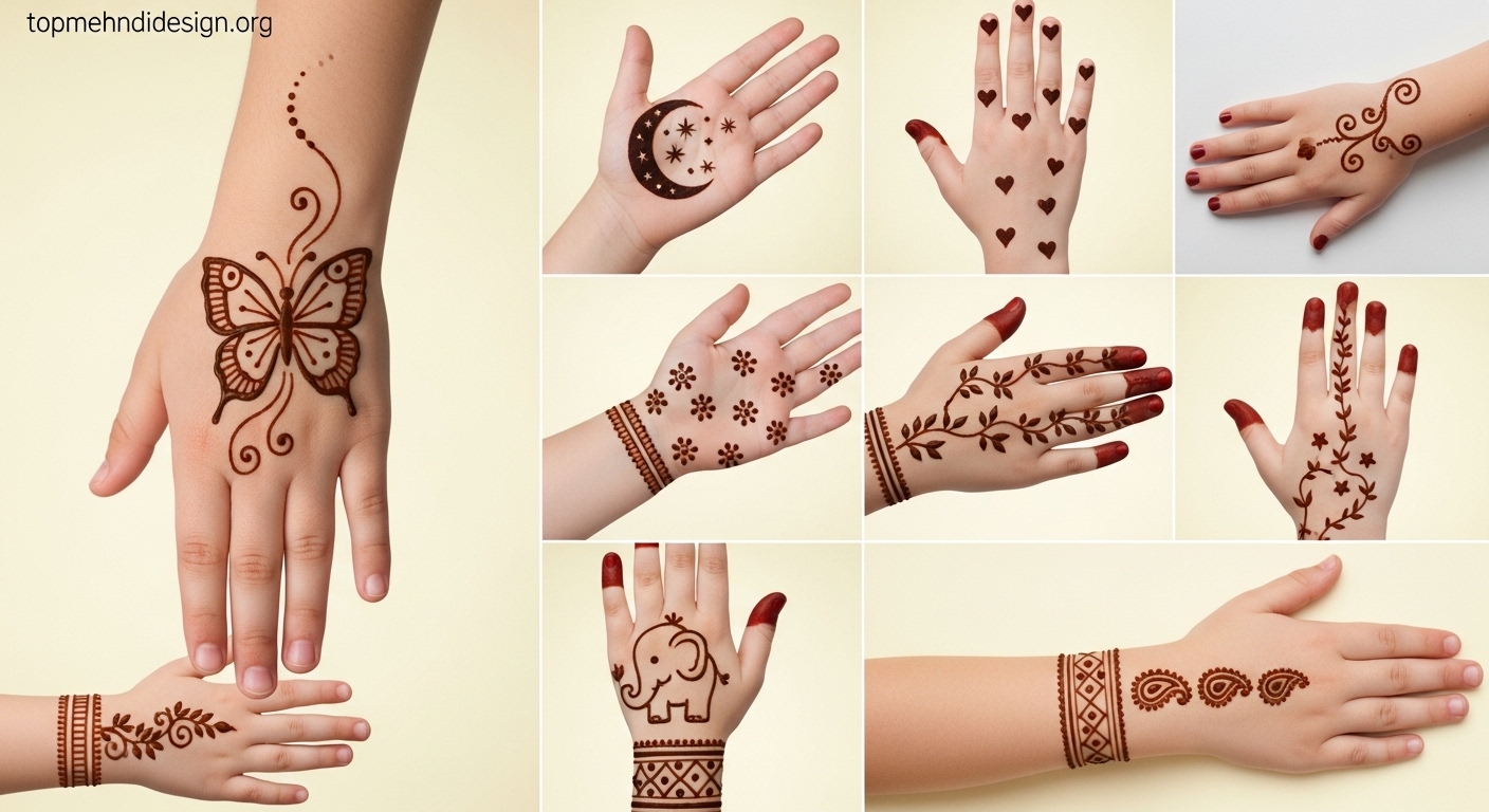 Mehndi Design for Kids Eid 2026