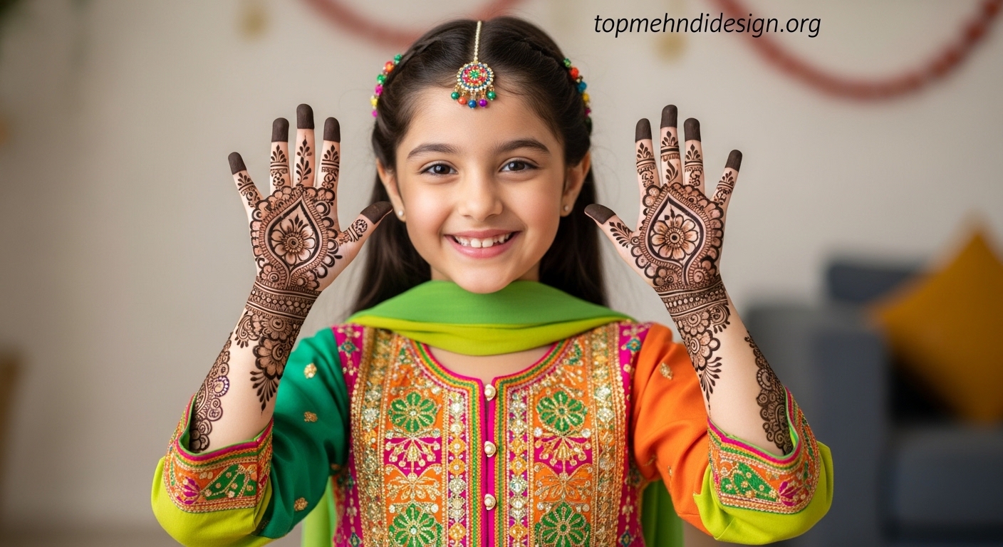 Mehndi Design for Kids Eid 2026