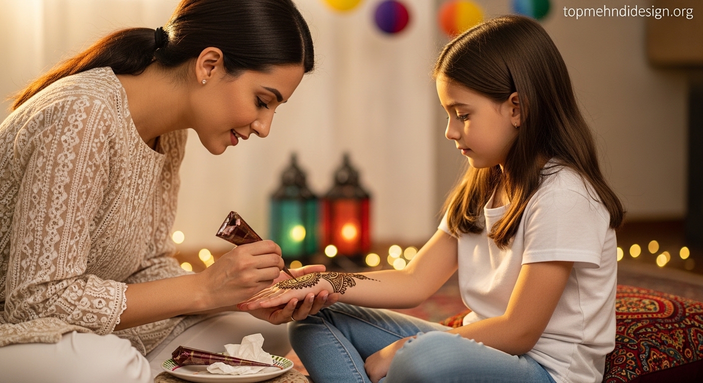 Mehndi Design for Kids Eid 2026