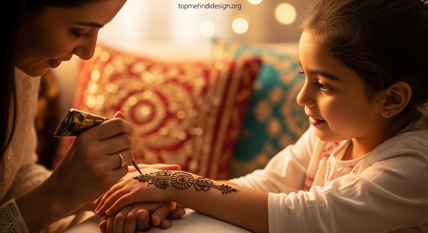Mehndi Design for Kids Eid 2026