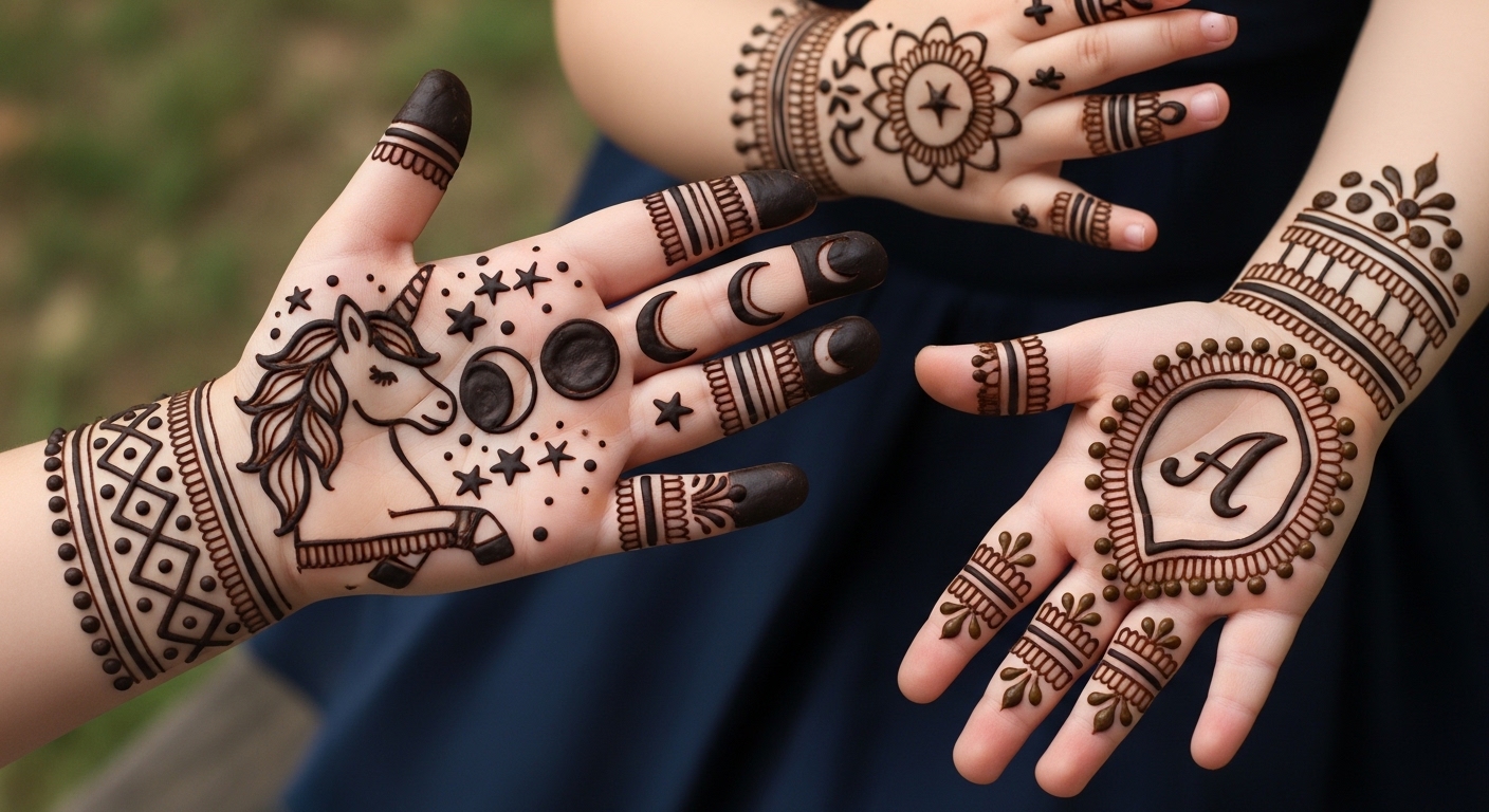 Mehndi Design for Little Girls 2026 
