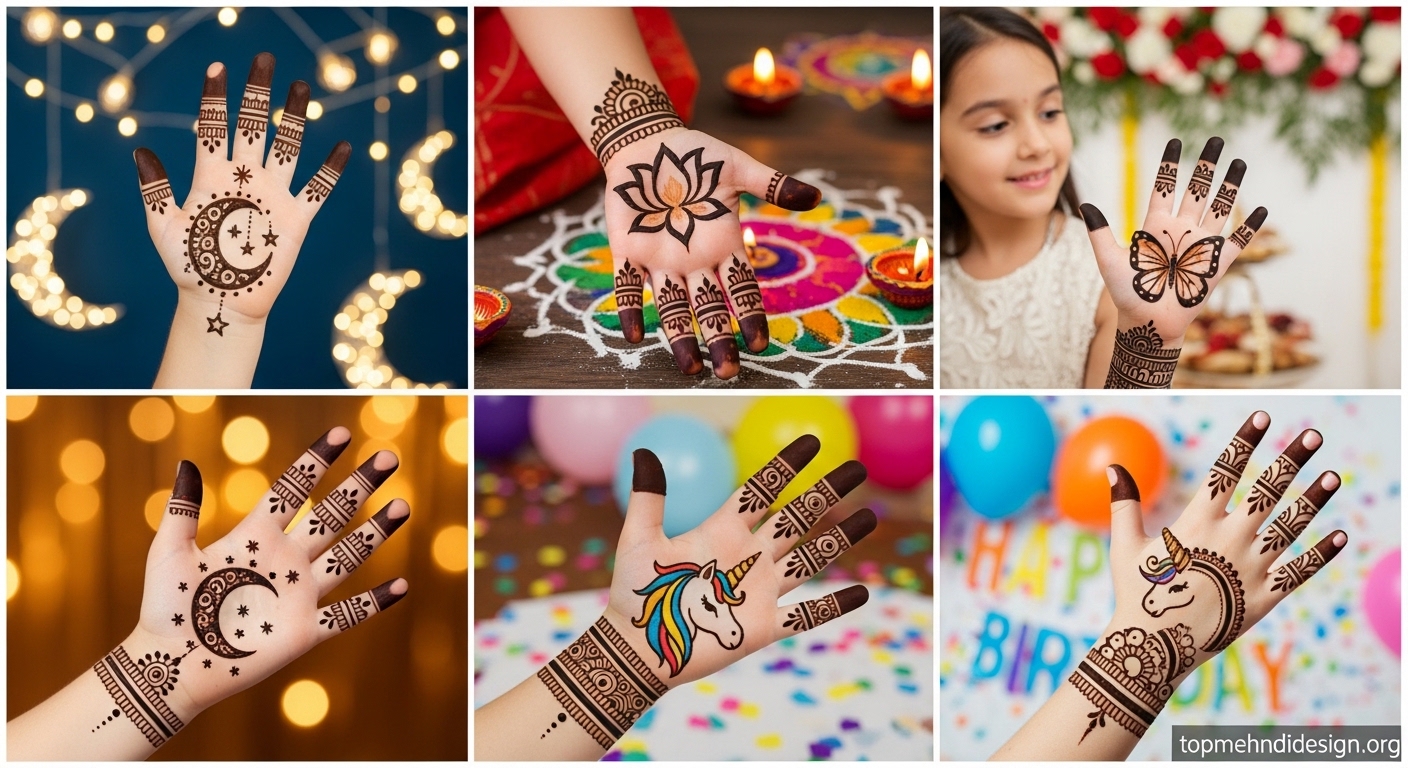 Mehndi Design for Little Girls 2026 