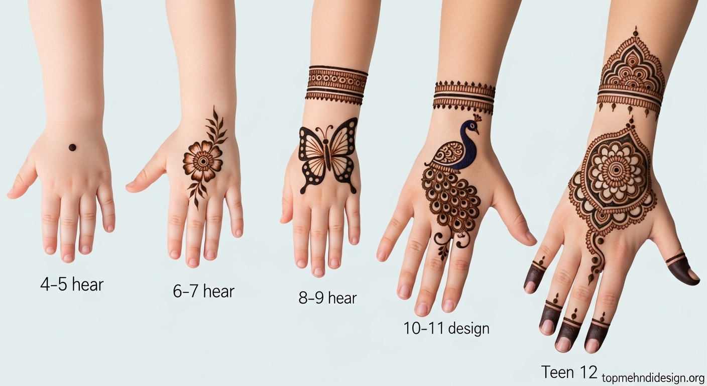 Mehndi Design for Little Girls 2026 