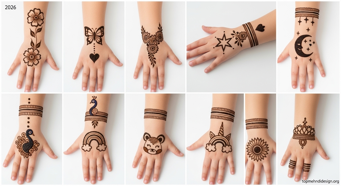 Mehndi Design for Little Girls 2026 
