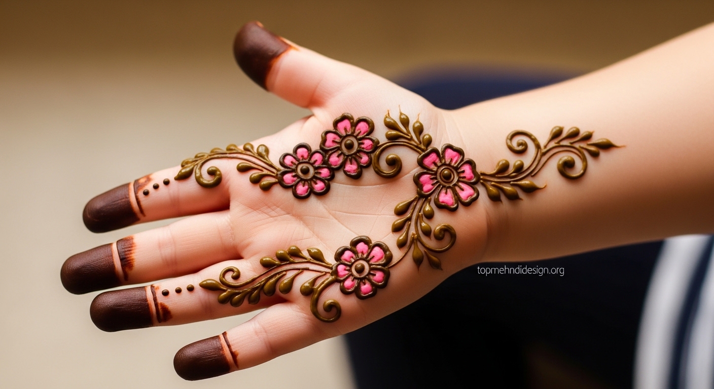 Mehndi Design for Little Girls 2026 