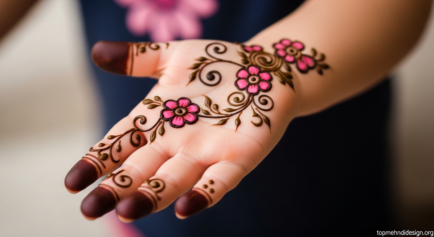 Mehndi Design for Little Girls 2026 
