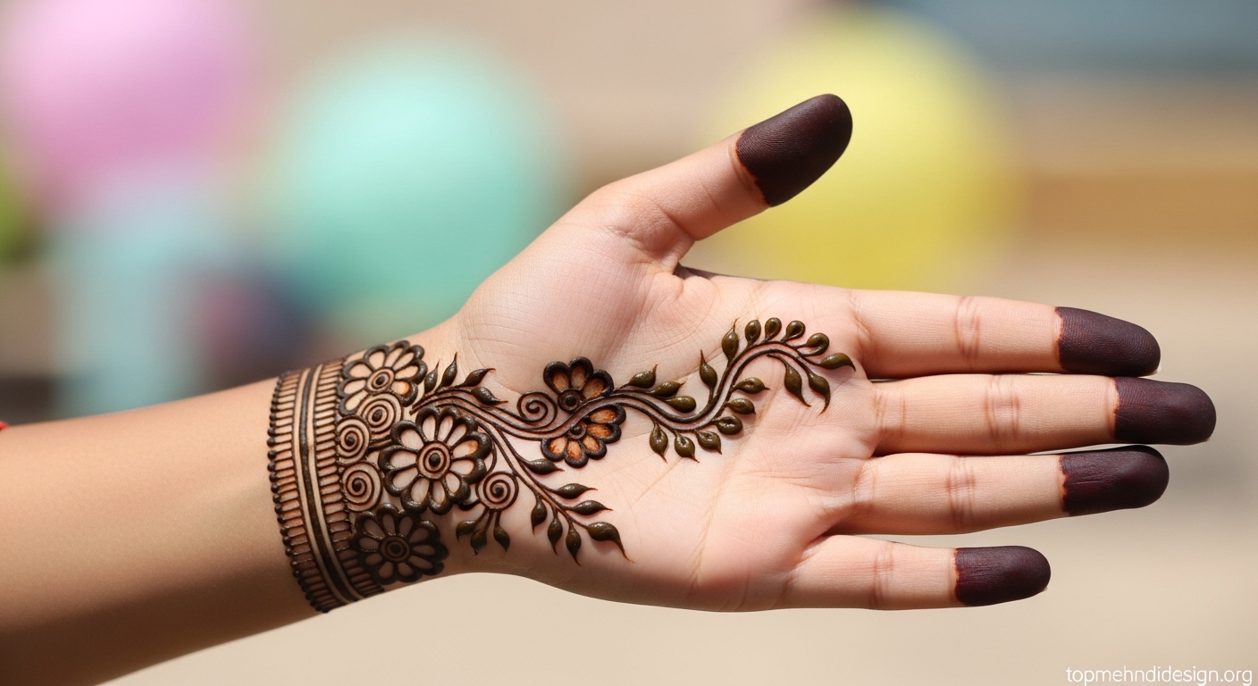Mehndi Design for School Function 2026