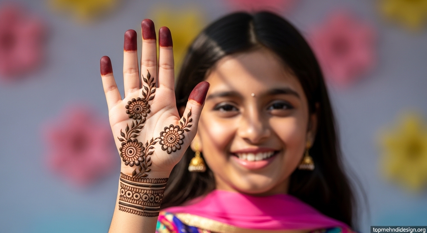 Mehndi Design for School Function 2026