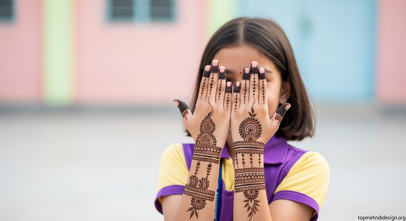 Mehndi Design for School Function 2026