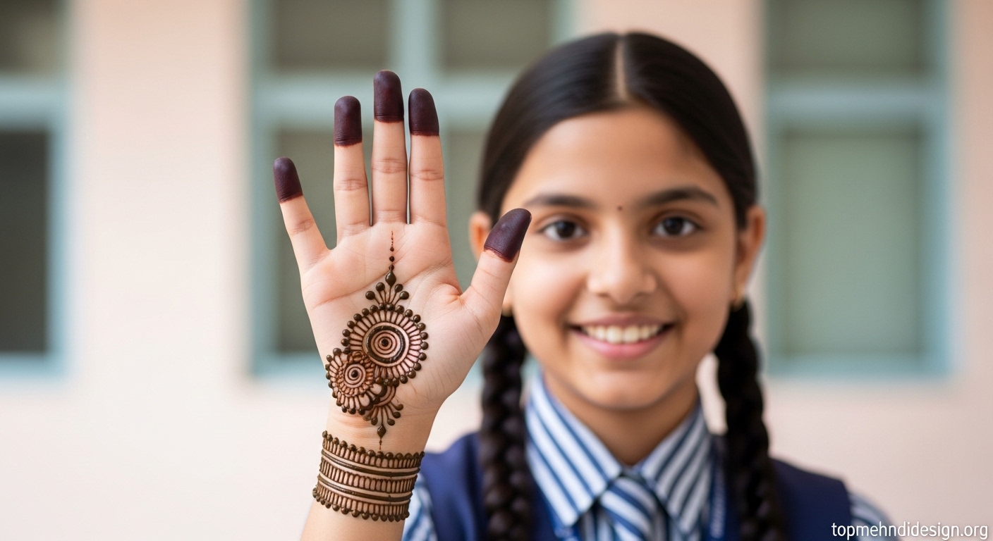 Mehndi Design for School Function 2026