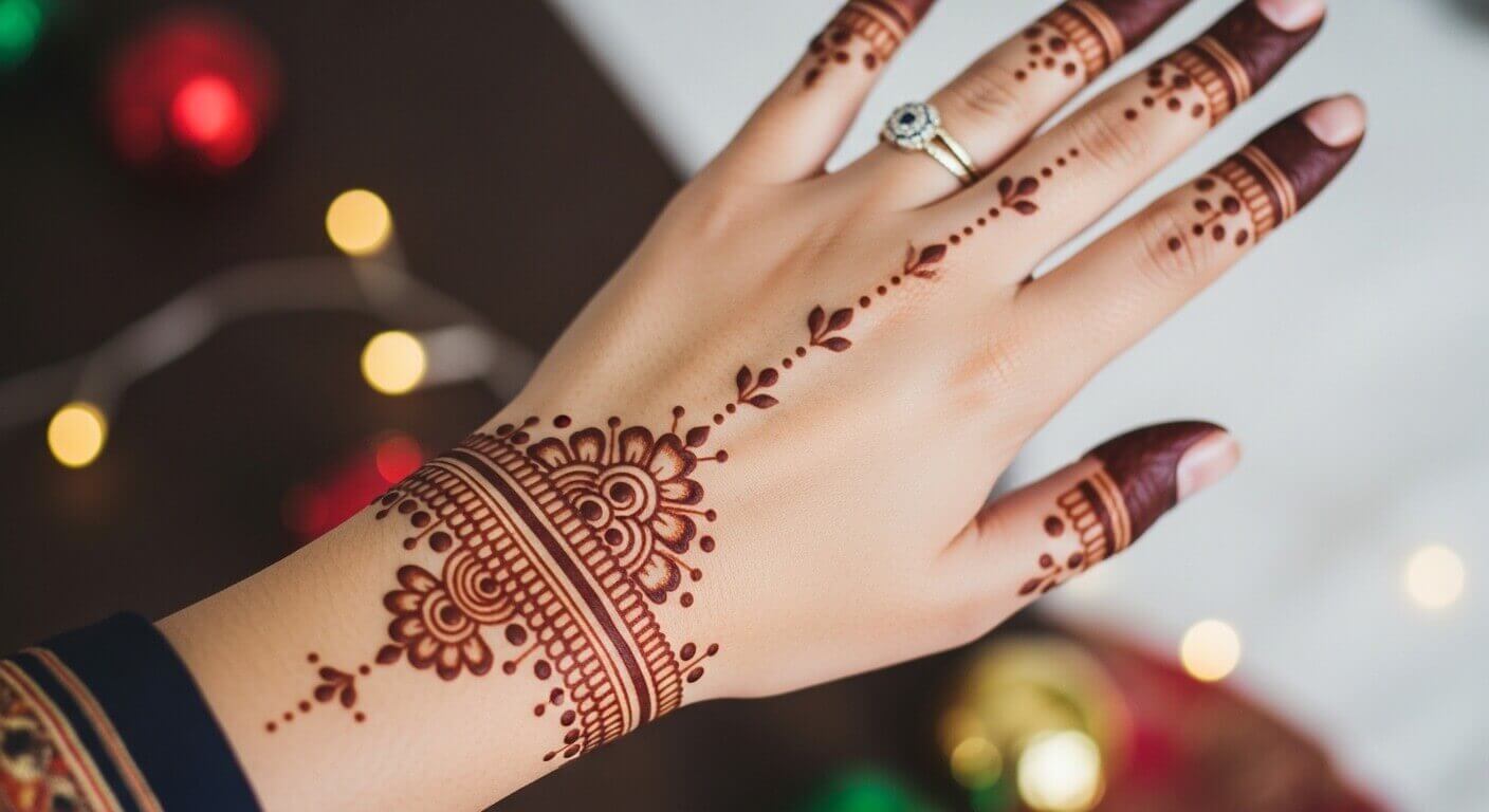 Karwa Chauth mehndi design for hands 2026