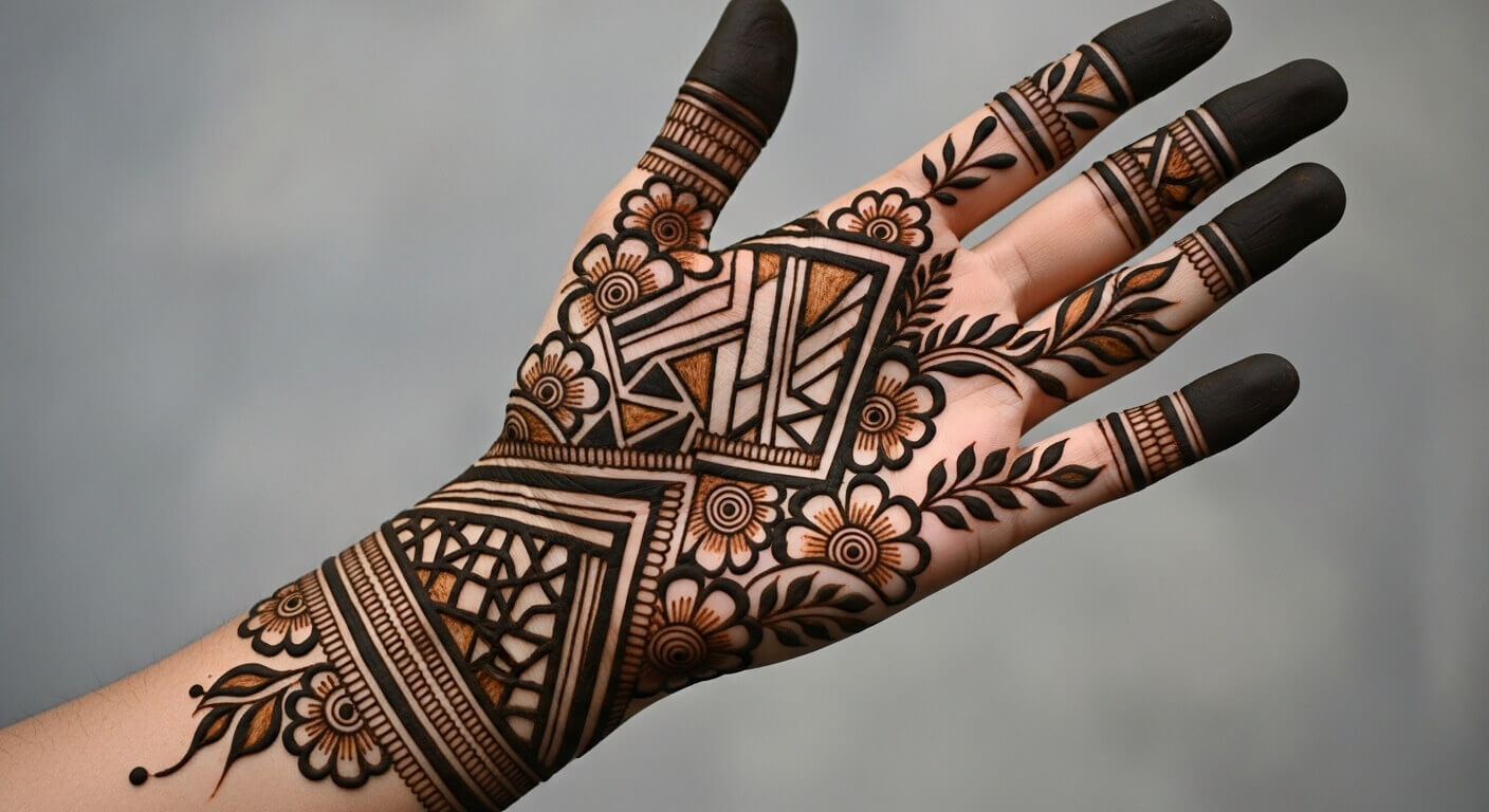 Karwa Chauth mehndi design for hands 2026