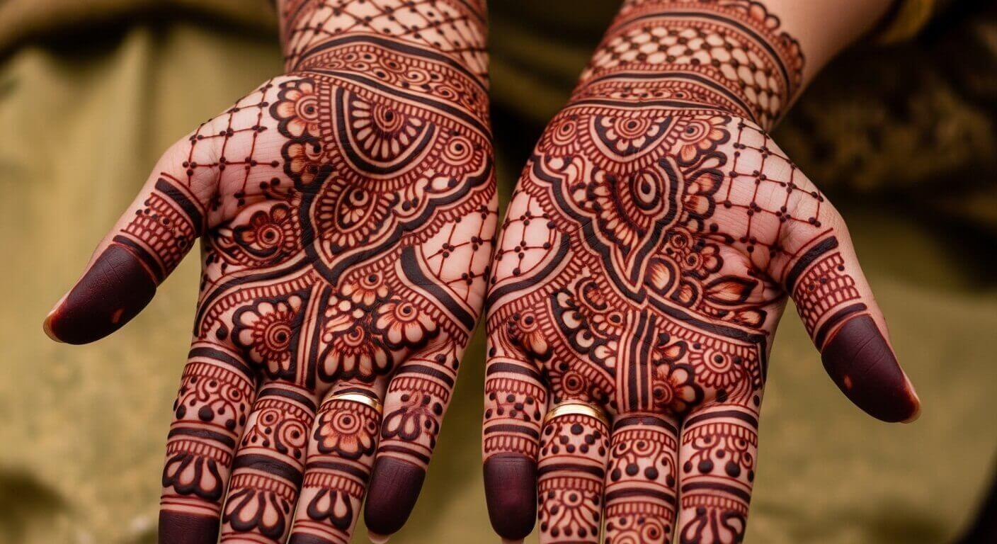 Karwa Chauth mehndi design for hands 2026