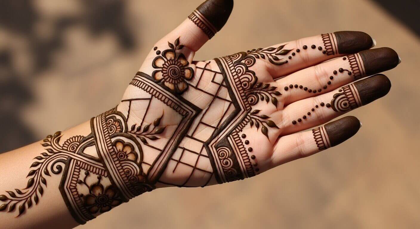 Karwa Chauth mehndi design for hands 2026