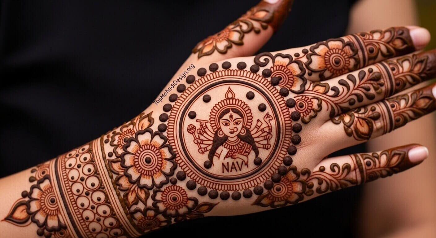 Navratri Mehndi Design 2026