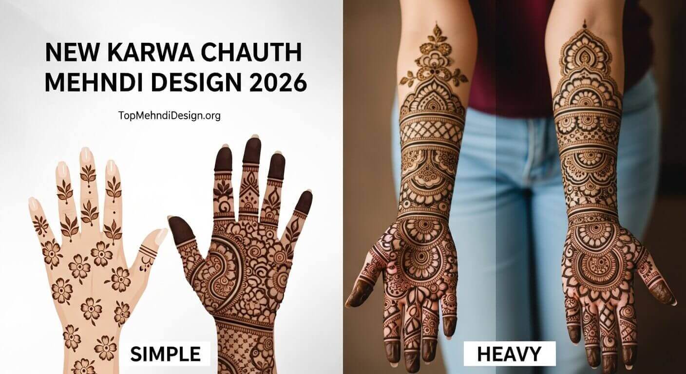 New Karwa Chauth Mehndi Design 2026