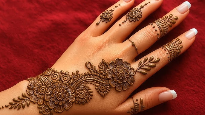 Rose Mehndi Design 2026