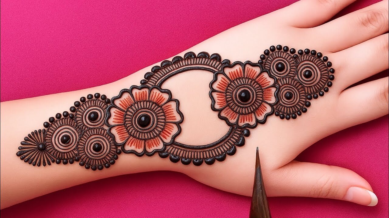 Rose Mehndi Design 2026
