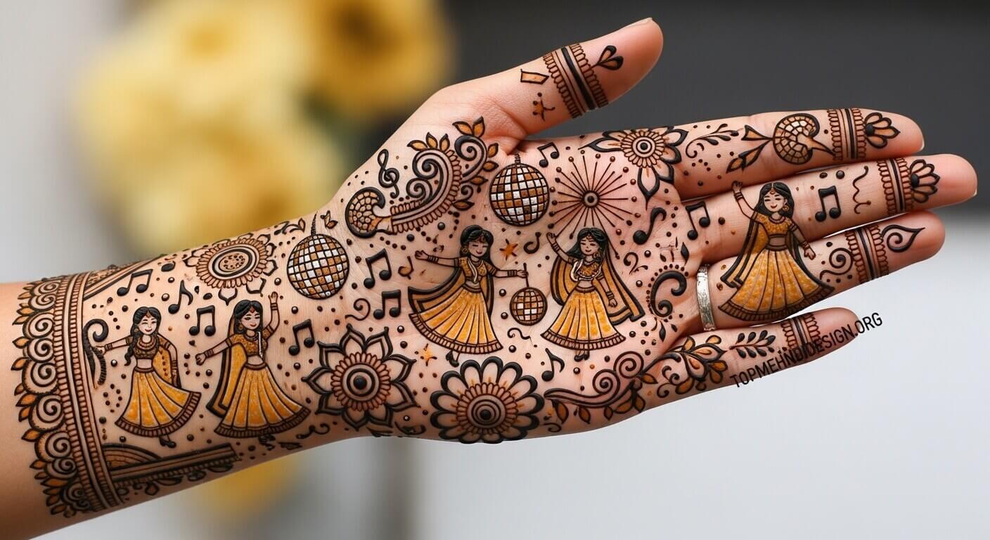 Mehndi Design for Sangeet 2026