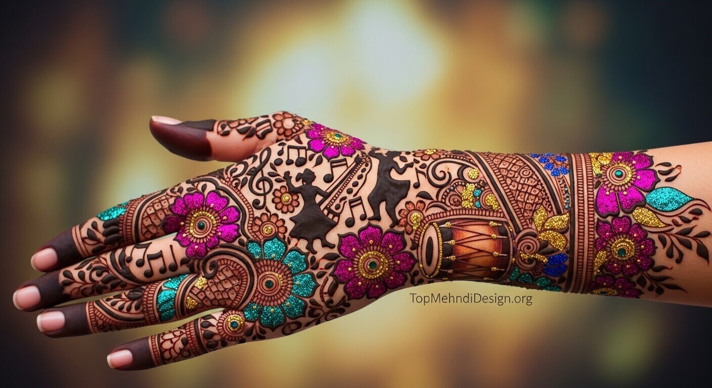 Mehndi Design for Sangeet 2026