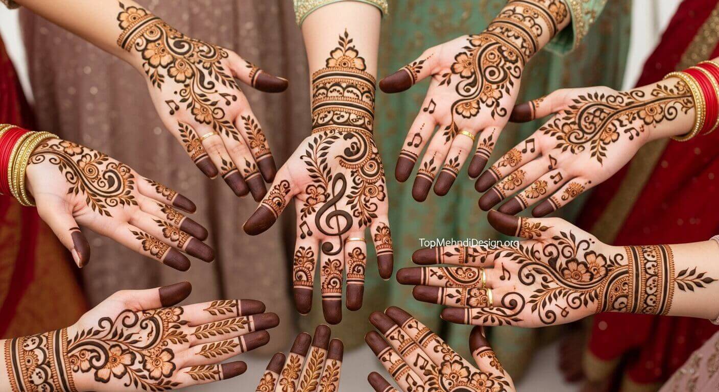 Mehndi Design for Sangeet 2026