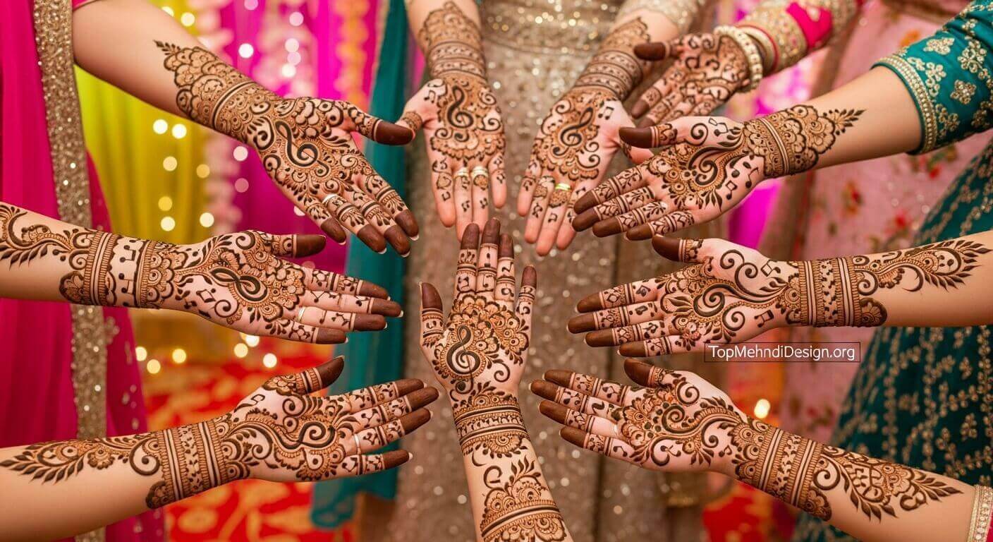 Mehndi Design for Sangeet 2026