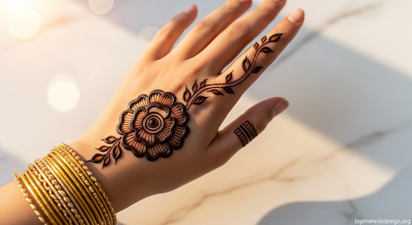 Simple Arabic Mehndi Design 2026