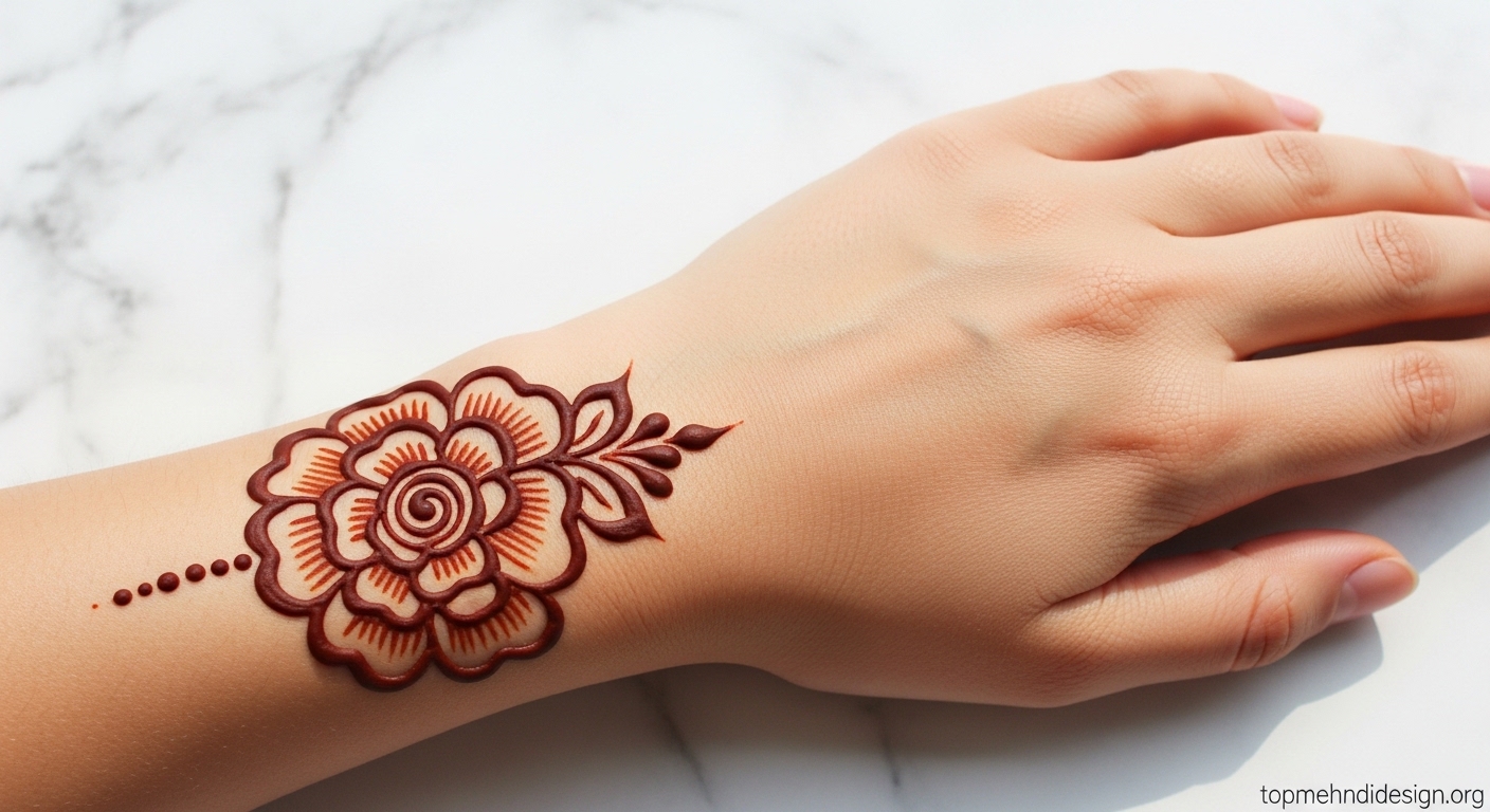 Simple Arabic Mehndi Design 2026