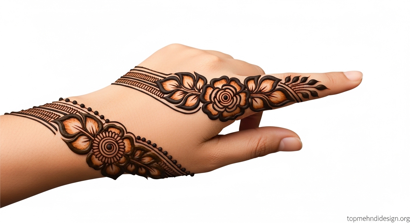 Simple Arabic Mehndi Design 2026