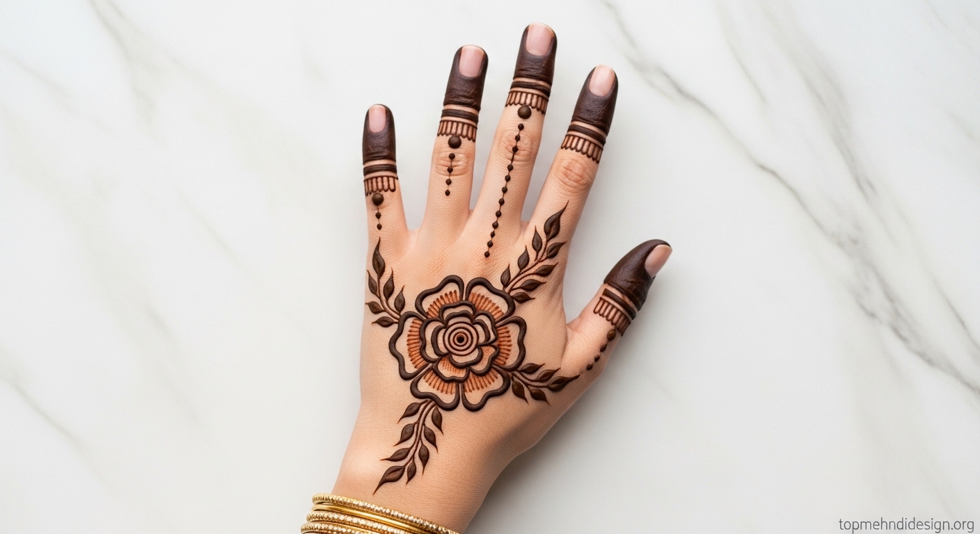 Simple Arabic Mehndi Design 2026