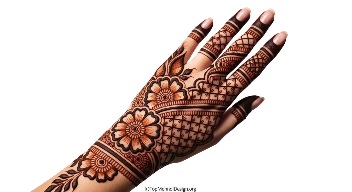 Simple Arabic Mehndi Design Front Hand 2026