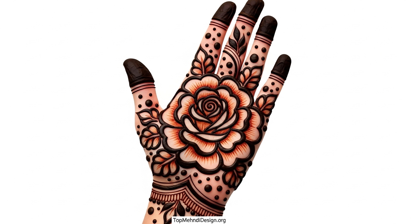Simple Arabic Mehndi Design Front Hand 2026