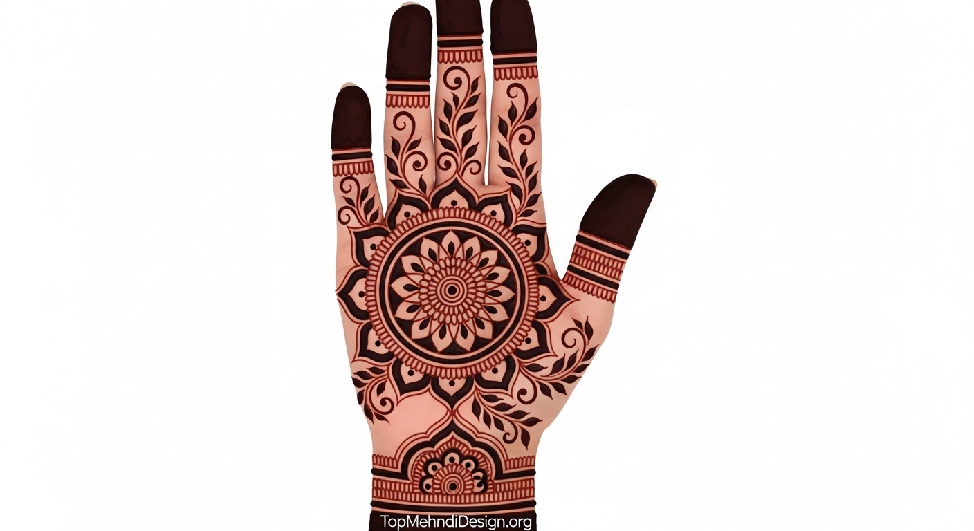 Simple Arabic Mehndi Design Front Hand 2026