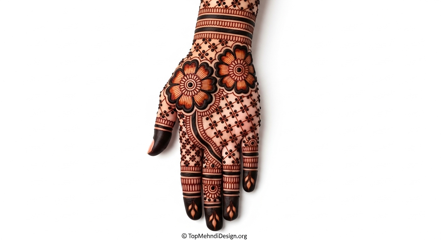 Simple Arabic Mehndi Design Front Hand 2026