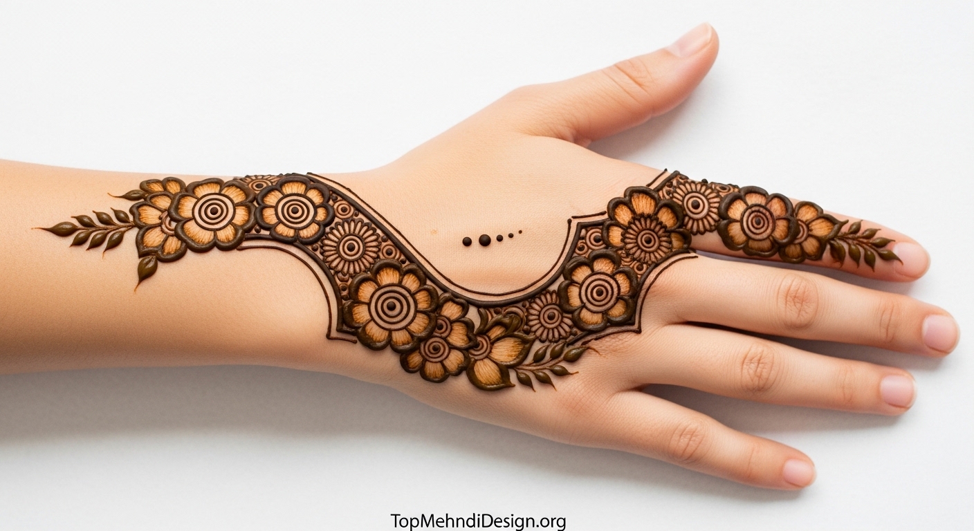 Simple Arabic Mehndi Design Front Hand 2026