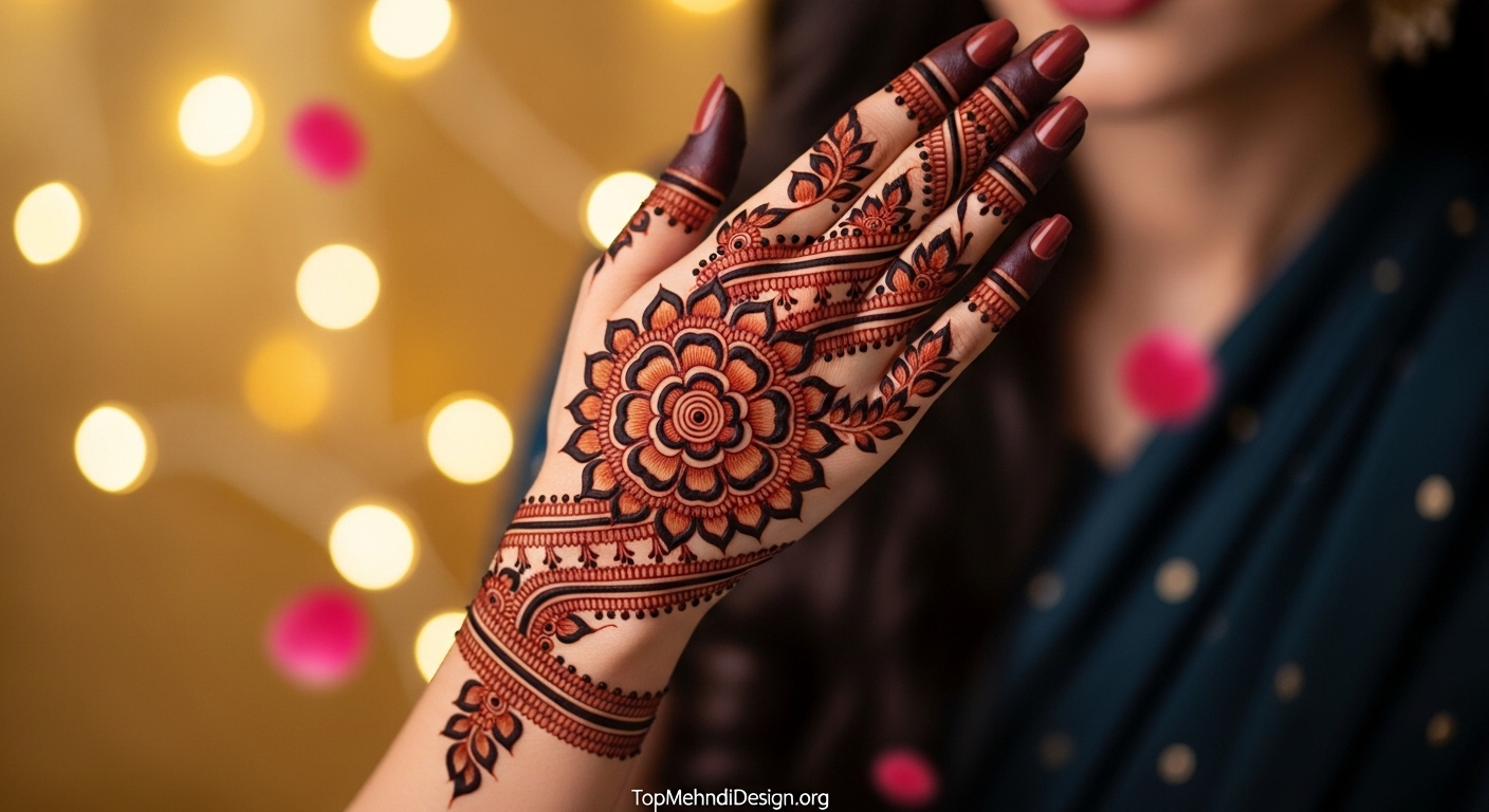 Simple Arabic Mehndi Design Front Hand 2026