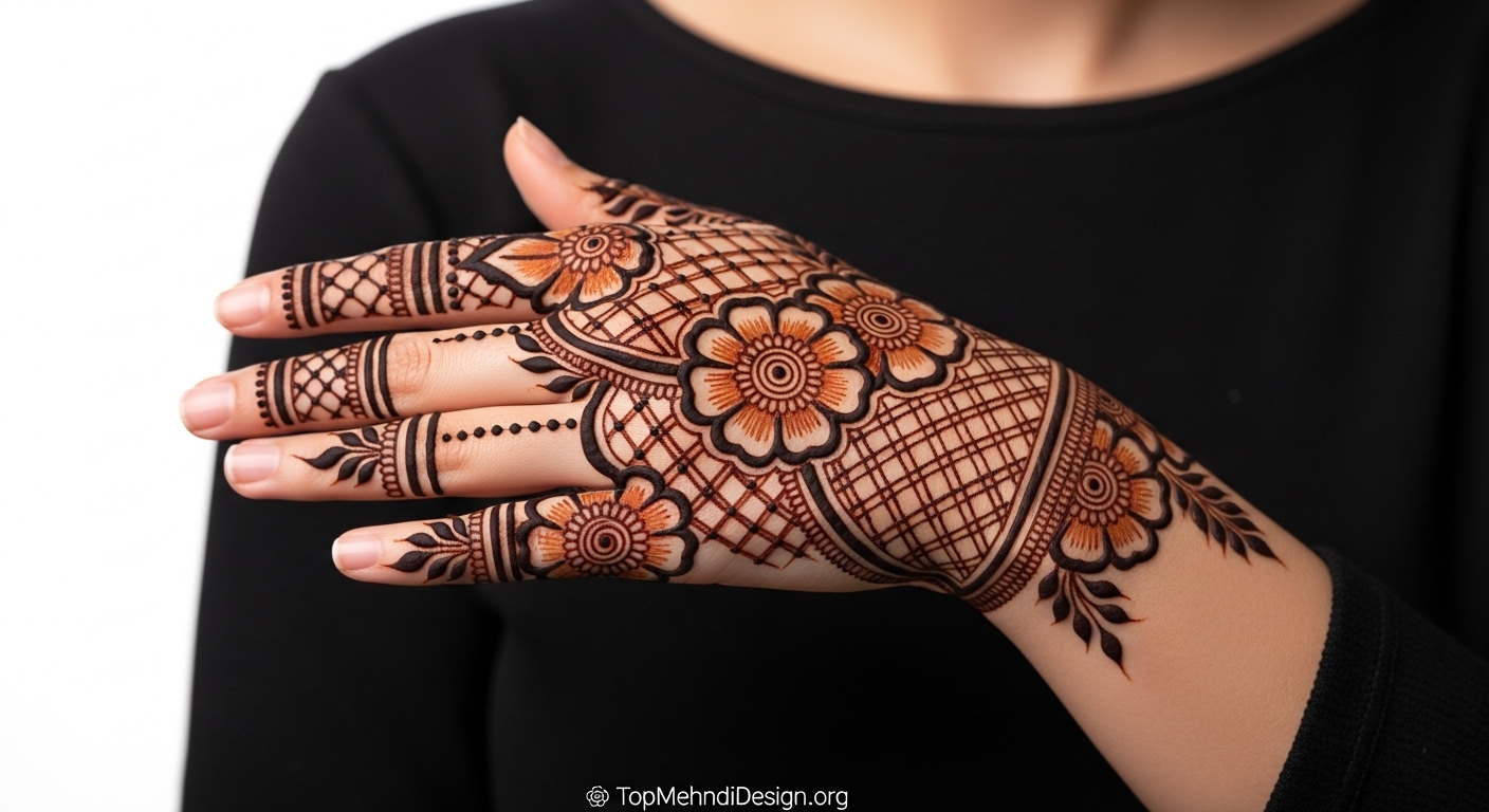 Simple Arabic Mehndi Design Front Hand 2026