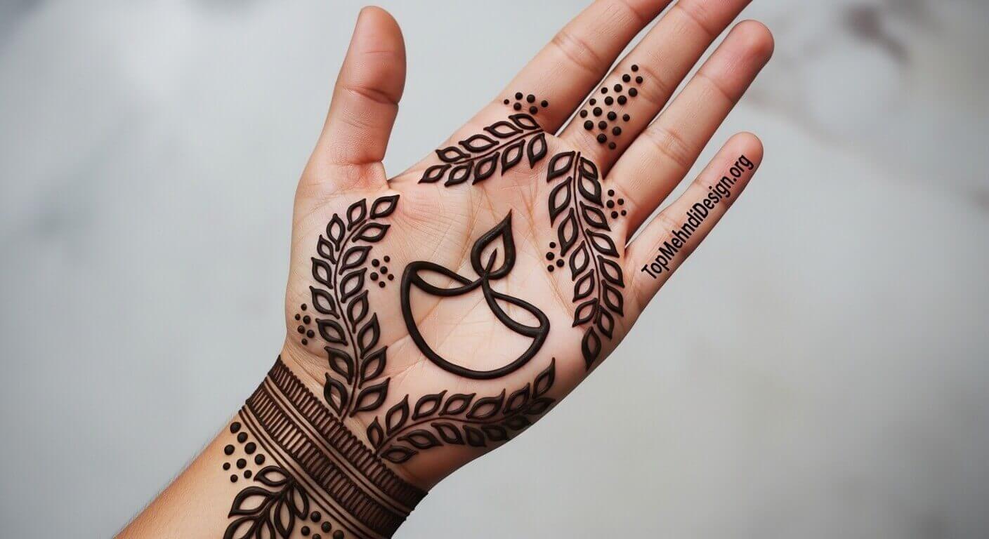 Simple Diwali Mehndi Design 2026