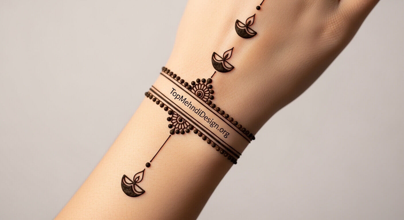Simple Diwali Mehndi Design 2026