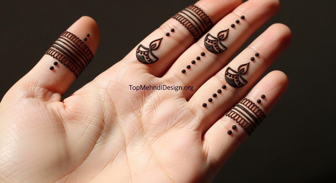 Simple Diwali Mehndi Design 2026