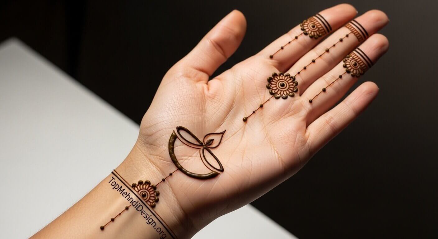 Simple Diwali Mehndi Design 2026