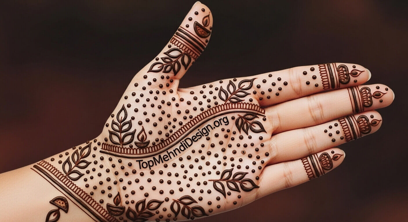 Simple Diwali Mehndi Design 2026