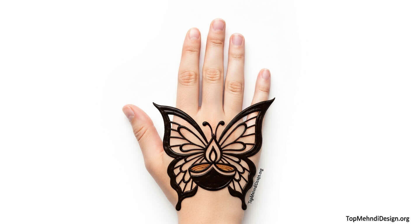 Simple Diwali Mehndi Design Back Hand 2026