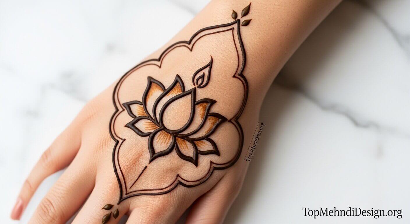 Simple Diwali Mehndi Design Back Hand 2026
