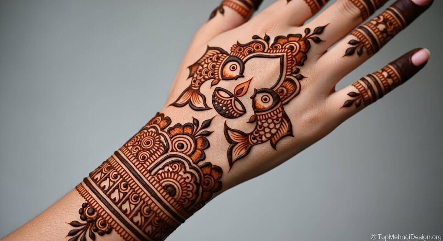 Simple Diwali Mehndi Design Back Hand 2026